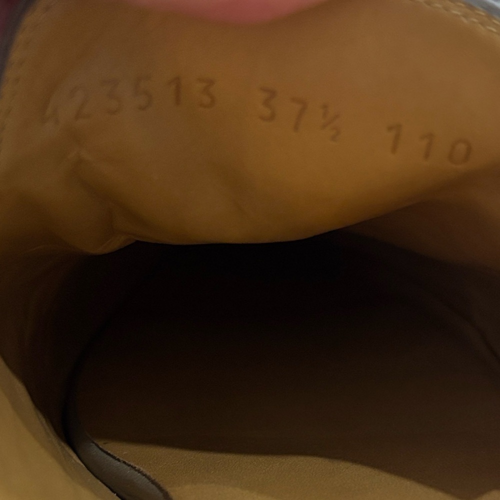 GUCCI Princetown Horsebit Leather Slipper Mules in Mud Taupe Size 37.5 - Picture 5 of 6